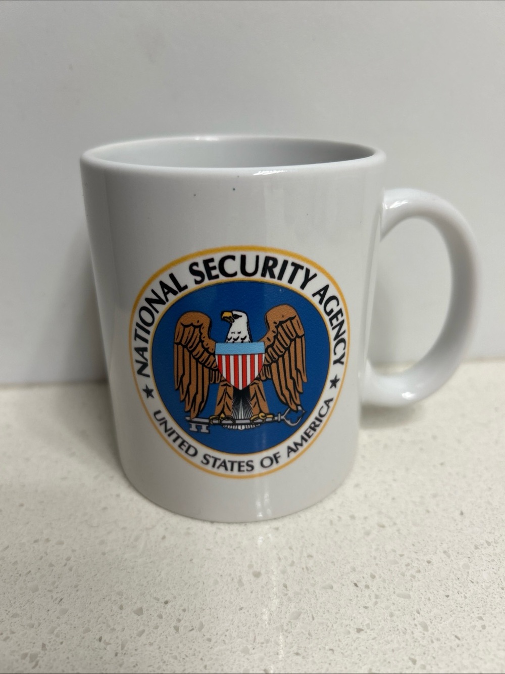 National Security Agency White Ceramic Logo Mug